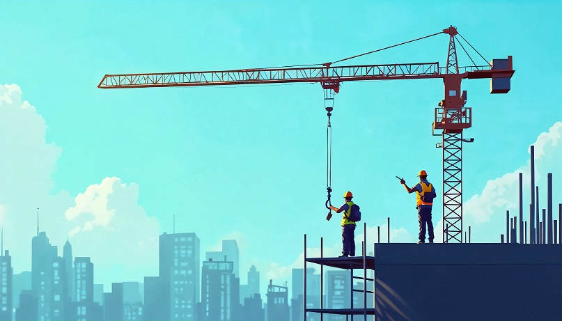 illustration construction site (10